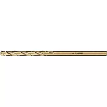 Сверло по металлу ЗУБР, сталь Р6М5К5, цилиндрический хвостовик, 1.540 мм, класс А