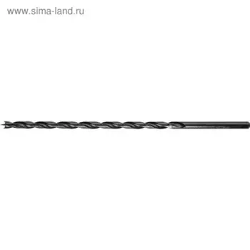 Сверло спиральное "ЗУБР" 29421-200-06_z01, по дереву, 6х200 мм, М-образная заточка, сталь