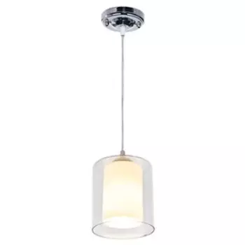 Светильник 090/1CR WT+CL, E27 1x60Вт, цвет хром