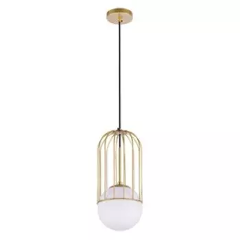 Светильник 10161/1GD WT, E27 1x60Вт, цвет золото