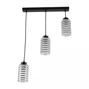 Светильник 10215/3BK WT+CR, E27, 3x60Вт, цвет чёрный