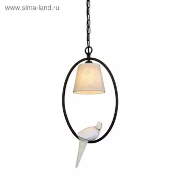 Светильник 1594-1P Birds 1xE14, 40Вт чёрный 25x25x42 см