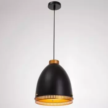 Светильник 1658/1BK E27 40Вт черный 26х26х30-130 см