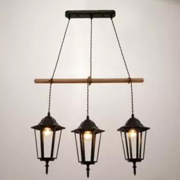 Светильник BayerLux 1680/3BK E27 40 Вт черный 501530-130 см