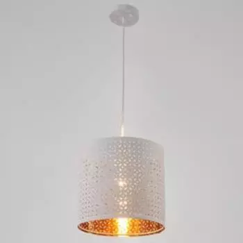 Светильник 1681/1WT E27 40Вт бело-золотой 24х24х22-122 см