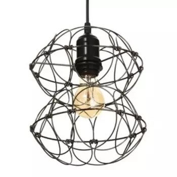 Светильник 1685/1BK E27 40Вт черный хром 28х28х30-130 см