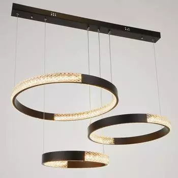 Светильник 1706/3BK LED 140 Вт 3000-6000K черный 80504-104 см