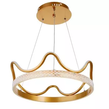 Светильник 1707/2GD LED 126Вт 3000-6000K золото 49х49х14-114 см