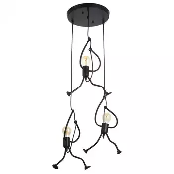 Светильник BayerLux 1949/3R E27 40 Вт черный 303040-140 см