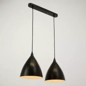 Светильник 2021/2, 2х40Вт Е14, цвет чёрный