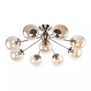 Светильник ЭкономСвет 20905/9AB AMB, E27 9x60Вт, цвет бронза