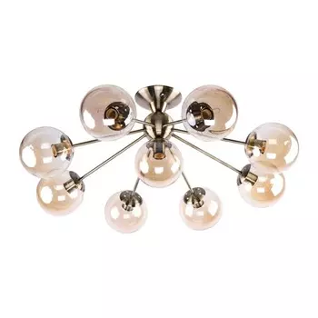 Светильник ЭкономСвет 20905/9AB AMB, E27 9x60Вт, цвет бронза