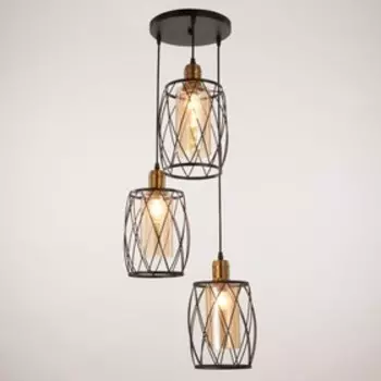 Светильник 2095/3BK E27 40Вт черный