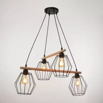 Светильник 2097/4BK E27 40 Вт черный 705090 см BayerLux