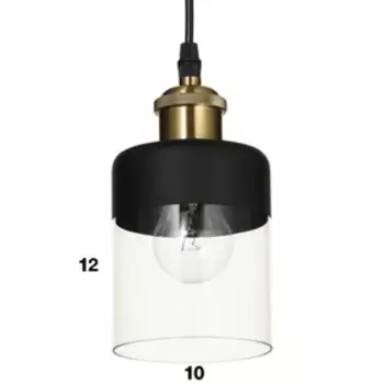 Светильник 2257/1 E27 40Вт бронза 14,5х14,5х17-117 см