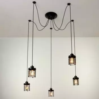 Светильник 2539/5 E27 40Вт черный