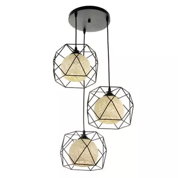 Светильник 2745/3 E27 40Вт черный 42x42x20-97 см