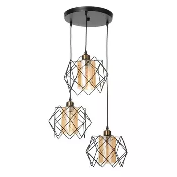 Светильник BayerLux 2752/3 E27 40Вт черный 46x46x24-107 см