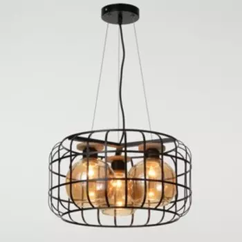 Светильник 2758/3 E27 40Вт черный 42х42х23-123 см