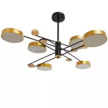 Светильник 35452/6 LED 144 Вт 3000-6000К черный-золото 1129622 см BayerLux