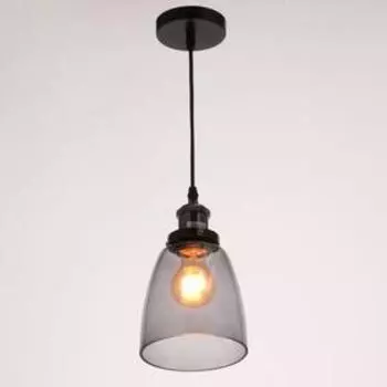 Светильник 40396/1 E27 40Вт черный-тонированный 14х14х23-123 см