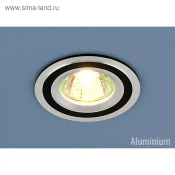 Светильник 5305 MR16 CH/BK, IP20, 35 Вт, G5.3, d=65 мм, цвет хром, чёрный