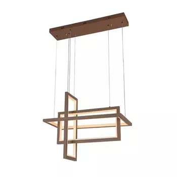 Светильник ЭкономСвет 53060/4CF, LED 4x17Вт 4000K, 8500лм, цвет коричневый