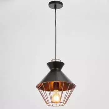 Светильник 59806/1 E27 40Вт черный-медь 23х23х33-133 см