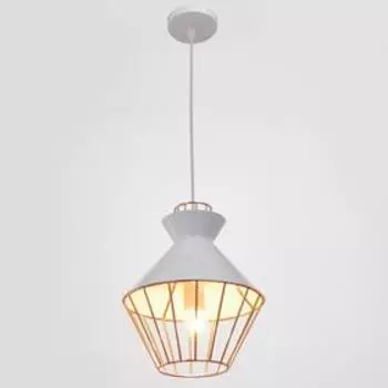 Светильник 59807/1 E27 40Вт белый-медь 23х23х33-133 см