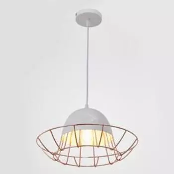 Светильник 59809/1 E27 40Вт белый-медь 32х32х17-117 см