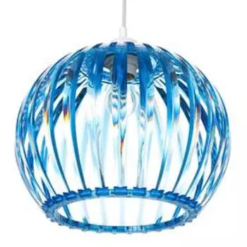 Светильник BayerLux 6330/1, 1хЕ27 15Вт, синий 31х24+60 см