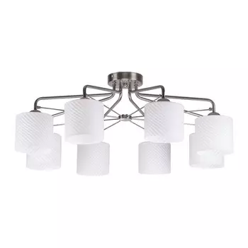 Светильник 65044/8SN WT, E27 8x60Вт, цвет сатин