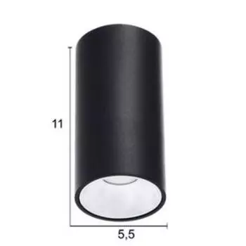 Светильник 671512/1 LED 7 Вт черный-серебро 5.55.510 см BayerLux