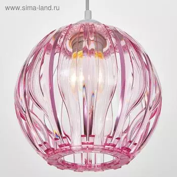 Светильник BayerLux 8330/1, 1хЕ27 15Вт, розовый 23х21+60 см