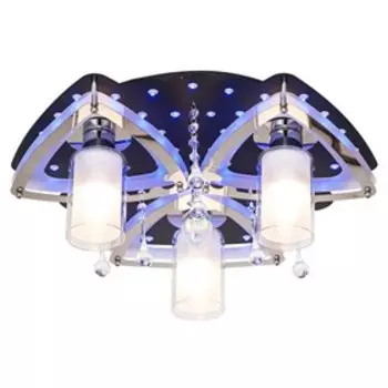 Светильник 8429/3BK+CR RC RBPLED, E27 3x40Вт, цвет черный, хром