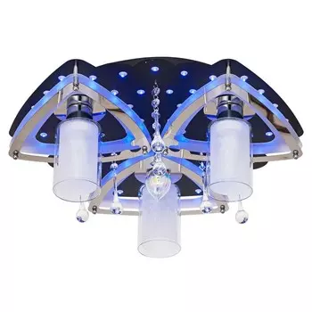 Светильник 8429/3BK+CR RC RBPLED, E27 3x40Вт, цвет черный, хром