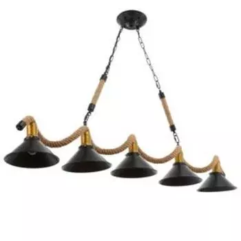 Светильник 85211/5 E27 40Вт черный 137х22х80-107 см