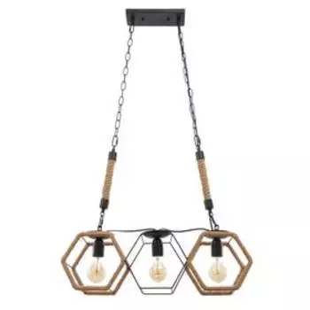 Светильник BayerLux 85216/3 E27 40Вт черный 59х16х62-117 см