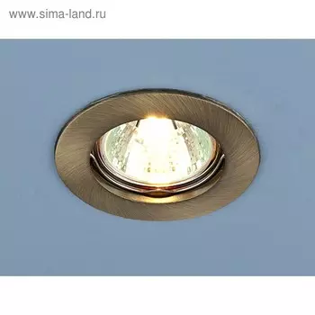 Светильник 863 MR16 SB, IP20, 35 Вт, G5.3, d=60 мм, цвет бронза