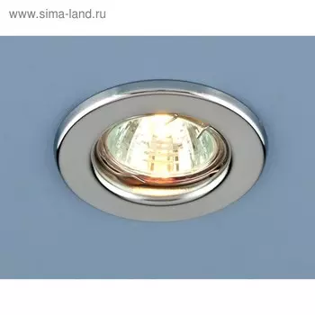 Светильник 9210 MR16 CH, IP20, 35 Вт, G5.3, d=55 мм, цвет хром