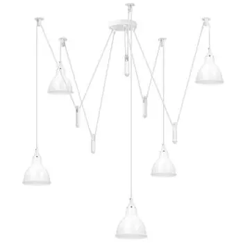 Светильник Acrobata, 5x40Вт E14, цвет белый