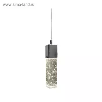 Светильник «Аква», 1x5Вт LED хром 10x10x100 см