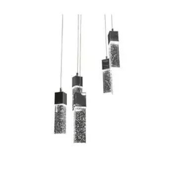 Светильник «Аква», 5x5Вт LED хром 41x41x130 см