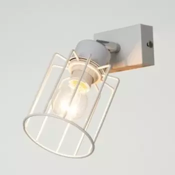 Светильник "Алекс" Е14 40Вт бело-хромовый 15х9х15см