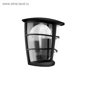 Светильник ALORIA, 60Вт, E27, IP44, цвет черный