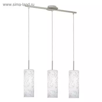 Светильник AMADORA 3x60Вт E27, никель 72x72x110 см