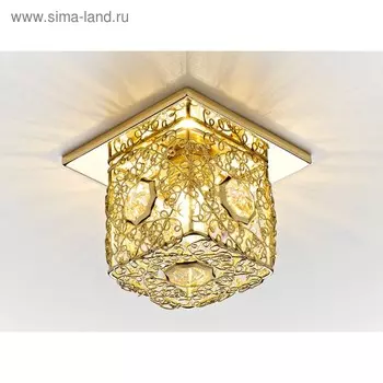 Светильник Ambrella light встраиваемый, G9, цвет золото, d=60 мм
