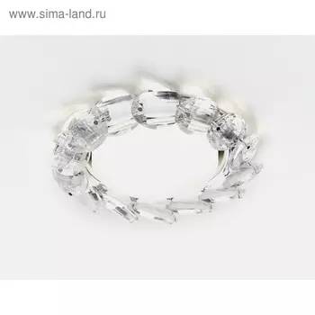 Светильник Ambrella light встраиваемый, GX53, цвет хром, d=85 мм