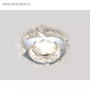 Светильник Ambrella light встраиваемый, MR16, GU5.3, цвет перламутровый, d=65 мм