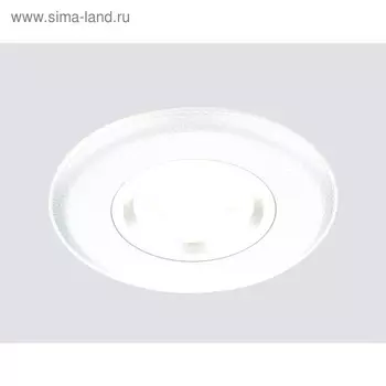 Светильник Ambrella light встраиваемый, MR16, GU5.3, цвет белый, d=70 мм